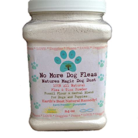 Natural Flea And Tick Control Treatment Powder For Dogs And Puppies 24 Oz
