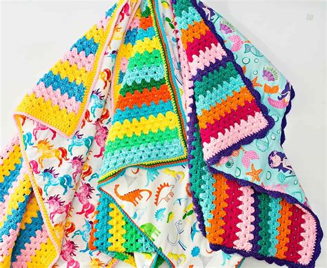 Handmade Reversible Crochet Blankets For Kids Hello Wonderful