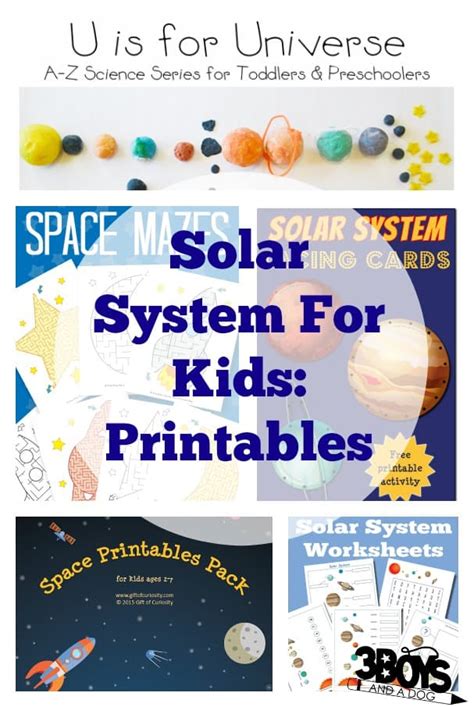 Solar System For Kids Printables And Worksheets
