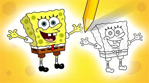 Online free to print images & pdf. How To Draw SpongeBob Squarepants - Step by Step - YouTube