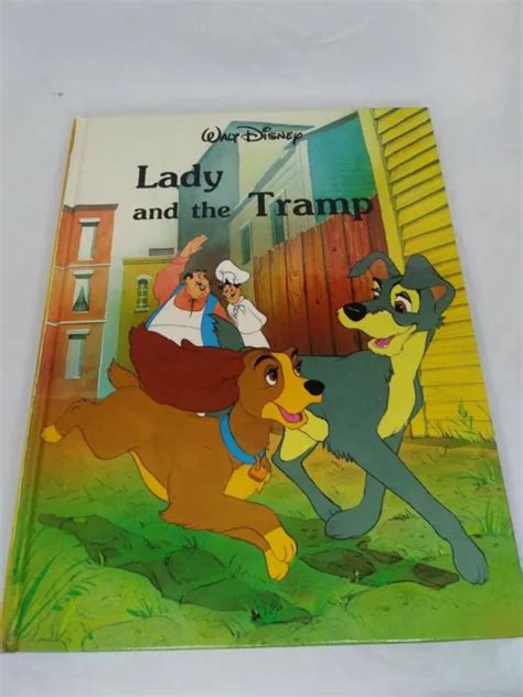 Vintage Walt Disney Lady And The Tramp Large Hardback Book 1986 900