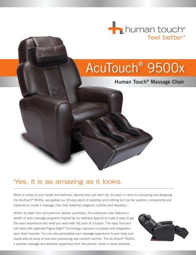 Ht Massage Chairs Acutouch 6 0 Human Touch Pdf Catalogs Documentation Brochures