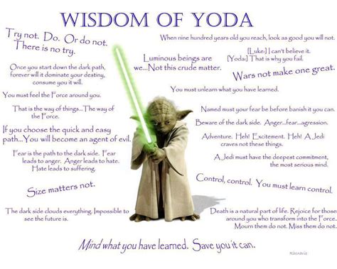 True Wisdom Yoda Quotes Star Wars Quotes Star Wars Yoda