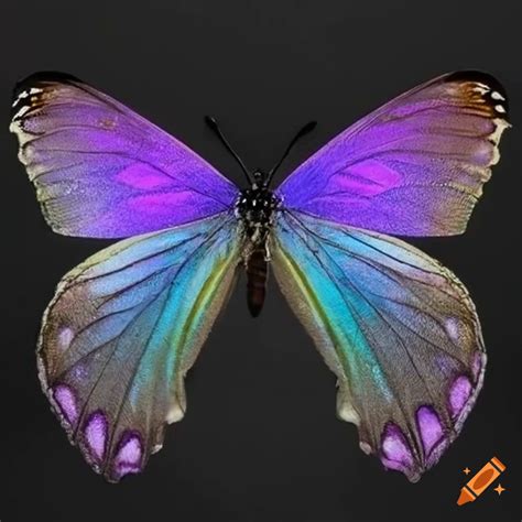 Purple Iridescent Butterfly Wings