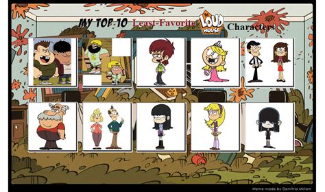Top Ten Worst Loud House Characters By Murphase2 On Deviantart