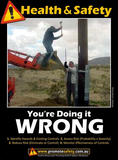 Health Safety You Re Doing It Wrong Construction Health And Safety Poster Health And