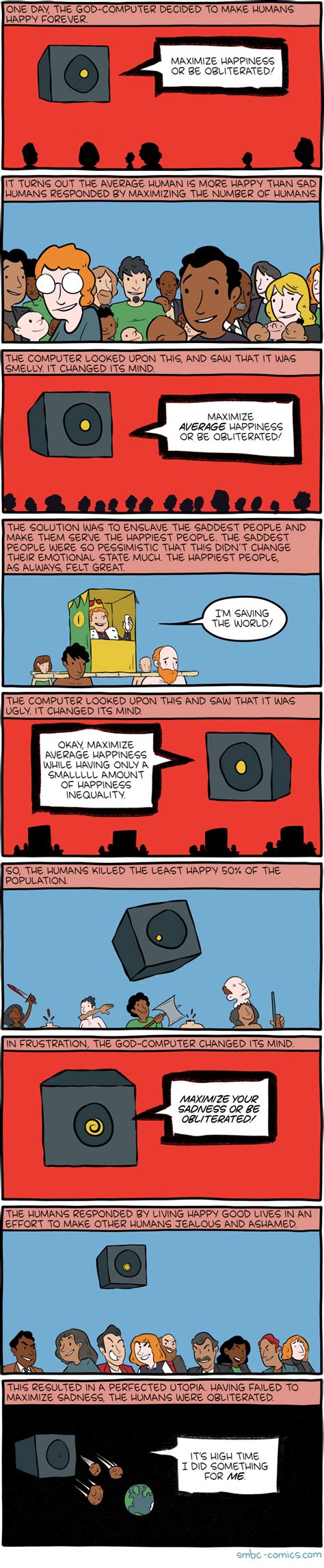 Saturday Morning Breakfast Cereal God Computer