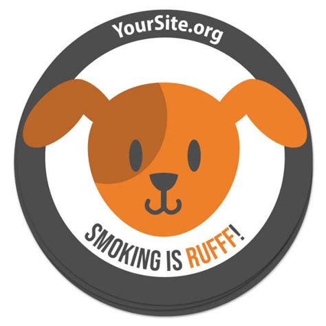 Smoking Is Rufff Sticker Customizable Stickers