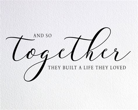 And So Together They Built a Life They Loved Svg Together | Etsy