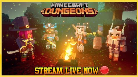 Playing The New Minecraft Dungeons With Subs And Viewers Youtube