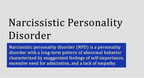 Many people who have the disorder actually have very. 7 Signs You Might Have A Narcissistic Personality Disorder