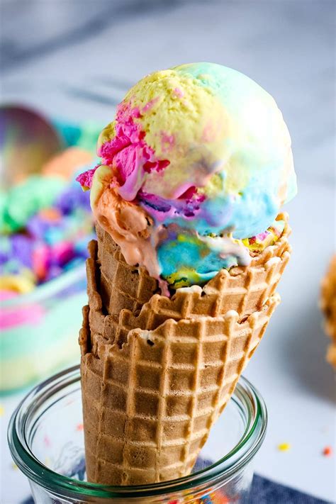 Rainbow Ice Cream Julie S Eats Treats