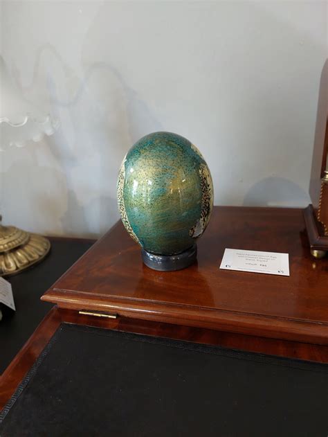 Antiques Atlas Hand Painted Ostrich Egg