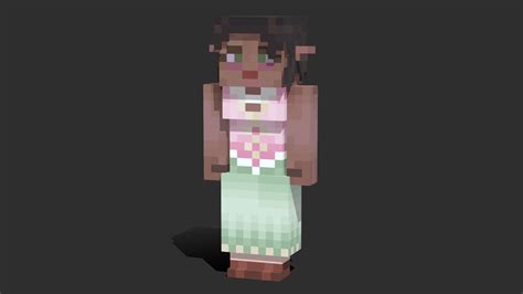 Minecraft Elven Girl Download Free 3d Model By Omargabagu 0f97ea9