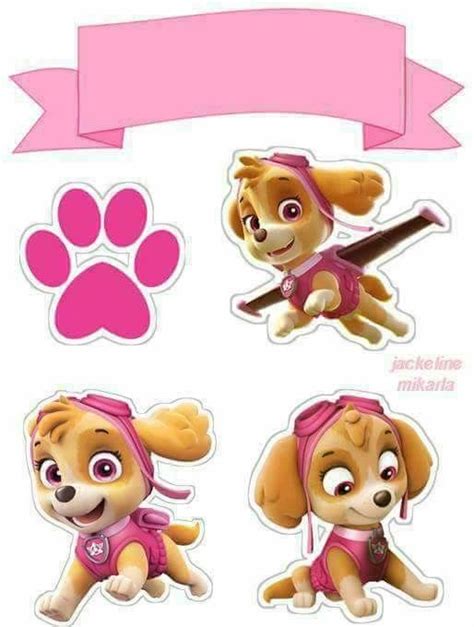 Skye Free Printable Paw Patrol Pictures Paw Patrol Png Transparent