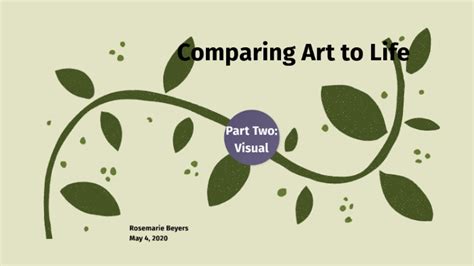 Comparing Art To Life Visual By Roro Ur Boat