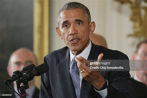 Us President Barack Obama Delivers Remarks About His Efforts To