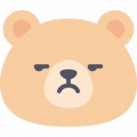 Annoying Teddy Bear Emoticon Emoji Emotion Expression Icon