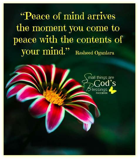 Peace Of Mind Quotes Quotesgram