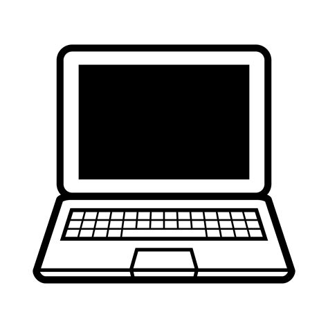 Laptop Computer Vector Icon 551170 Vector Art At Vecteezy