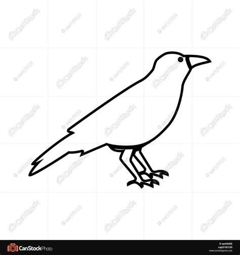 Simple Crow Drawing At Explore Collection Of