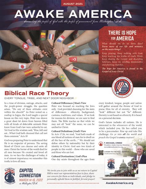 Newsletter Awake America Ministries