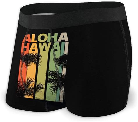 Men Boxer Briefs Vintage Hawaii Graphic Comfort Classic Underwear Cool