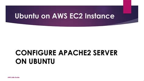How To Run Ubuntu On Aws Ec2 Instance How To Install Apache2 Web
