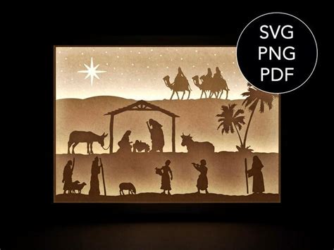 Christmas 3D Shadow Box SVG Layered SVG file for Cricut | Etsy in 2021