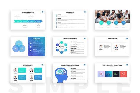 Company Business Clean Powerpoint Presentation Template Stationery