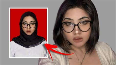 Cara Edit Foto Pakai Kemeja Putih Wanita Hijab Warna Hitam Youtube