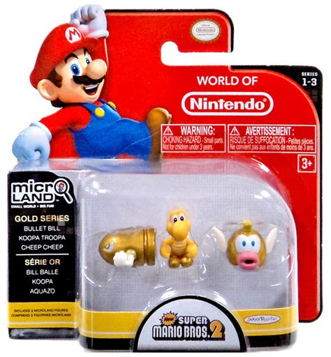 World Of Nintendo New Super Mario Bros 2 Micro Land Series 3 Gold