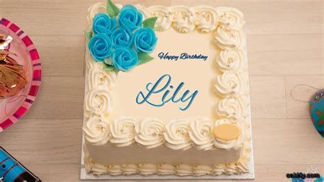 🎂 Happy Birthday Lily Cakes 🍰 Instant Free Download