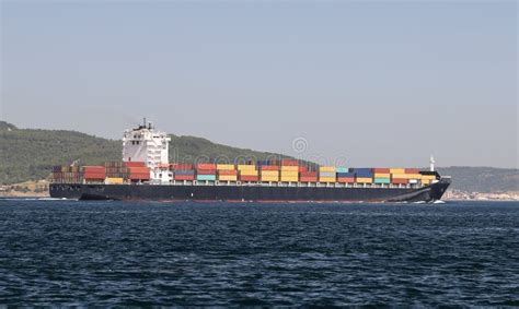 Container Ship Carrying Goods Stock Photo Image Of Export Marine