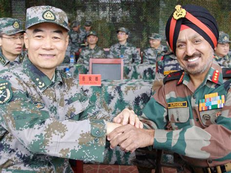 Drill Session India China Kick Off Joint Anti Terror Exercise Hand