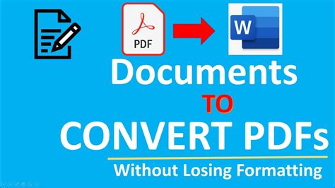 How To Convert Pdf To Word Without Losing Formatting Best Technic