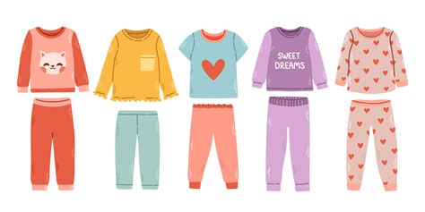 Girl Pajamas Set Textile Night Clothes For Kids Sleepwear Bedtime