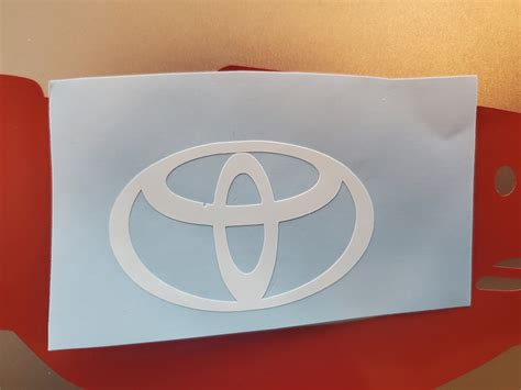 Toyota Logo Vinyl Sticker Etsy