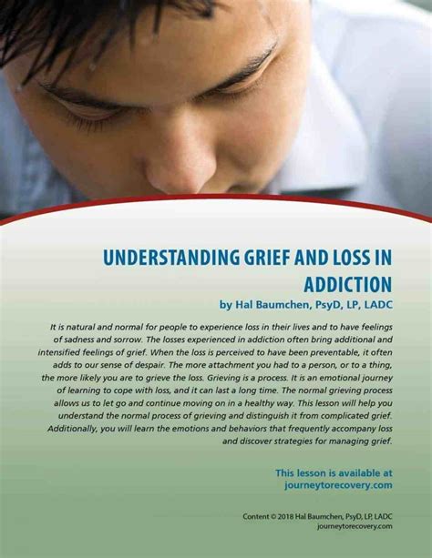 Understanding Grief And Loss In Addiction Cod Lesson Journey To