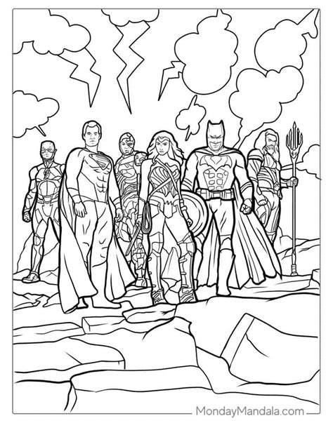 Coloring Pages Justice League Of America