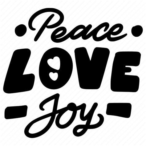 Peace Love Joy Lettering Letter Stickers Sticker Icon Download