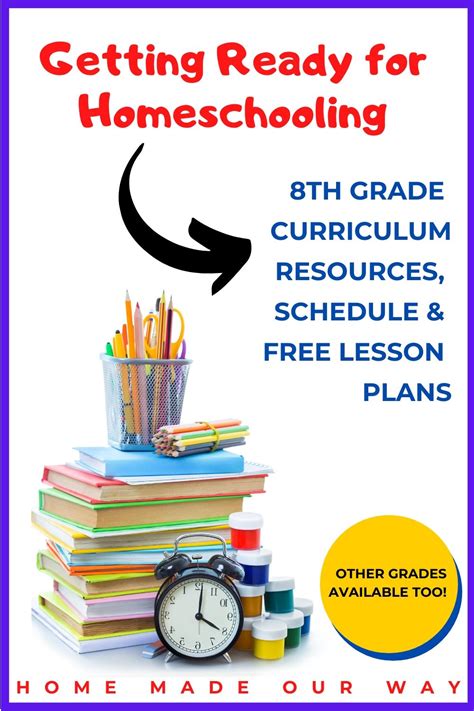 8th Grade Homeschool Curriculum Over 14 Resources