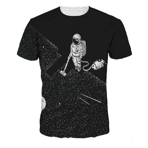 Space Astronaut Clean T Shirts 3d Casual Men Galaxy T Shirts Casual New