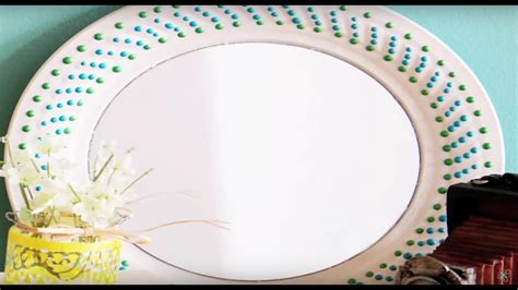 Diy Mirror Using An Upcycled Plate Blitsy Youtube