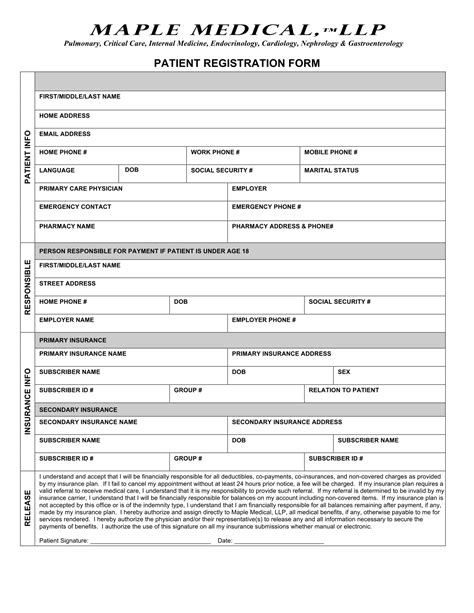 Free 9 Blank Registration Forms In Pdf