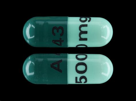 A 43 500 Mg Pill Images Green Capsule Shape