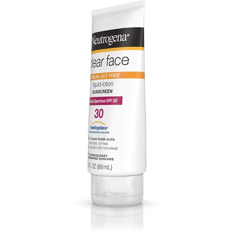 Neutrogena Clear Face Liquid Lotion Sunscreen For Acne Prone Skin