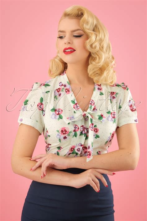 1940s Blouses Button Up Crop T Shirt And Peasant Top History