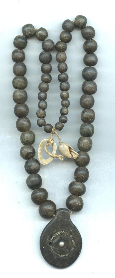 Indian Artifacts Fine Chumash Steatite Necklace 1976409068
