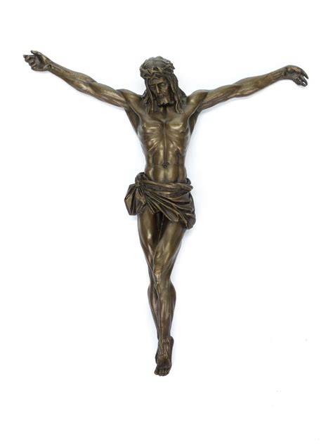 Bronze Sculpture Corpus Jesus Christ Crucifixion Bronze Sculpture